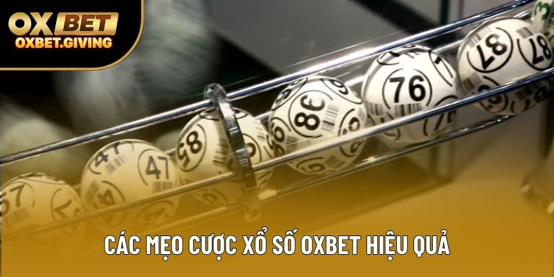 Các mẹo cược xổ số OXBET hiệu quả Các mẹo cược xổ số OXBET hiệu quả
