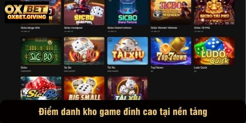 Điểm danh kho game đỉnh cao tại nền tảng